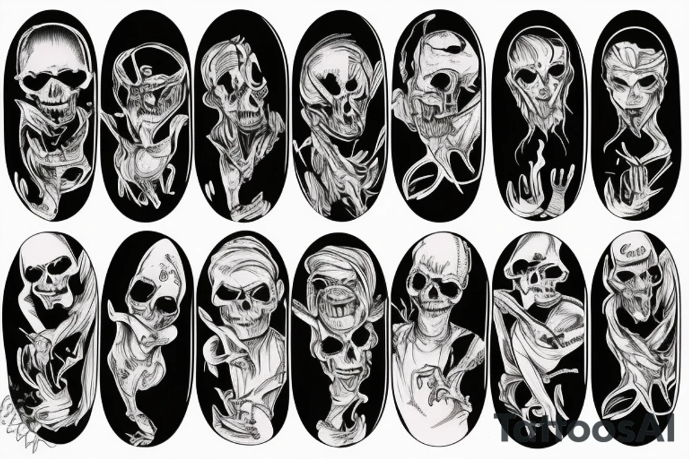 ghost skateboard tattoo idea
