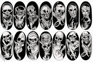 ghost skateboard tattoo idea