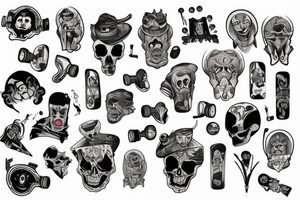 ghost skateboard tattoo idea