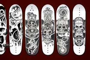 ghost skateboard tattoo idea