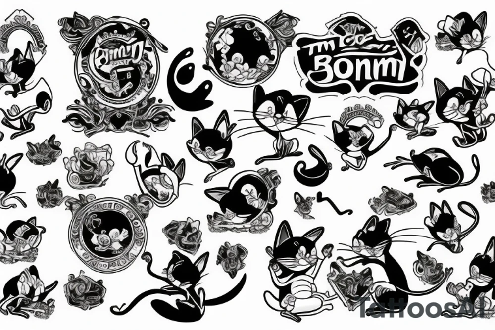 tom and jerry tattoo idea