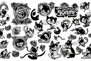 tom and jerry tattoo idea