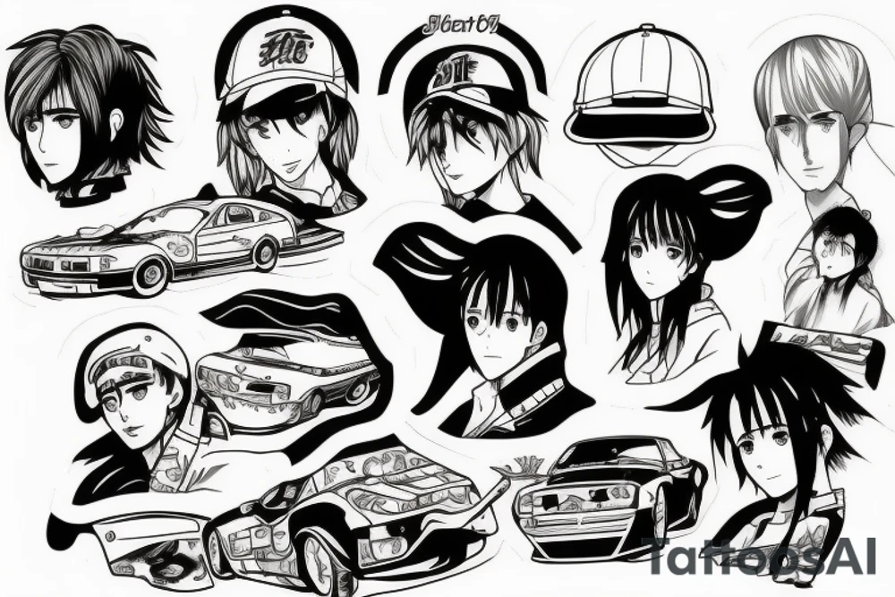 Initial d anime tattoo idea