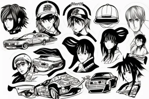 Initial d anime tattoo idea