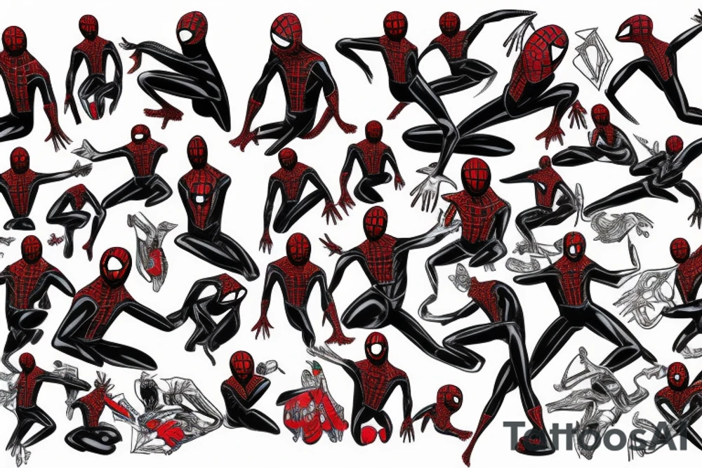 Miles morales spiderman tattoo idea
