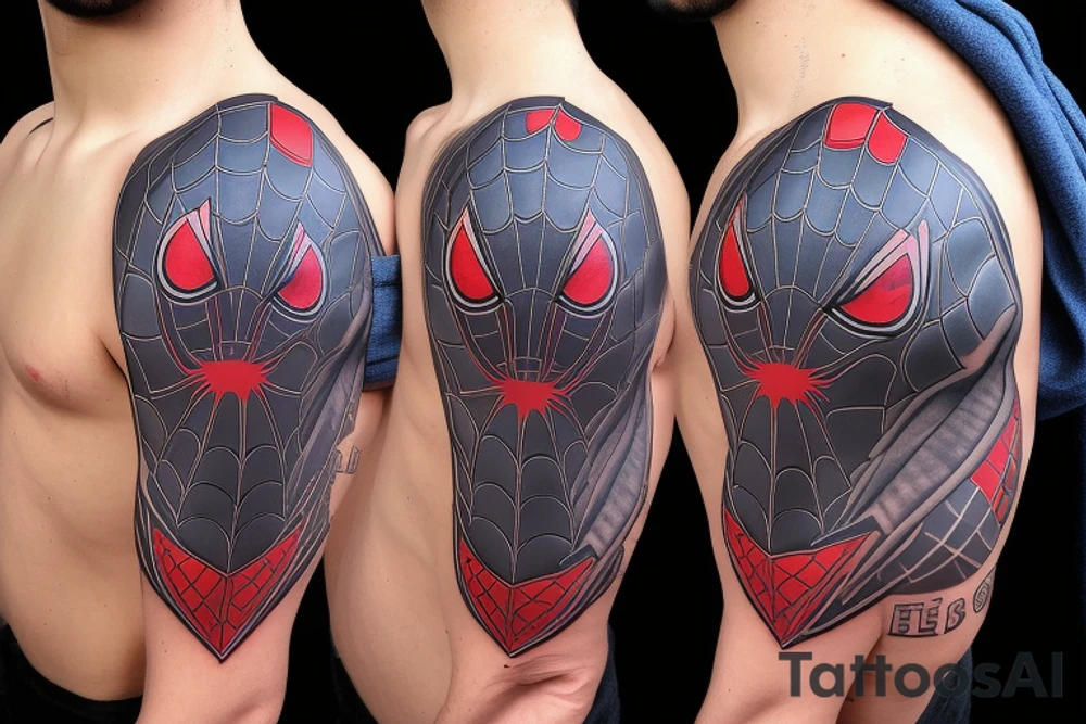 Miles morales with hoodie tattoo idea