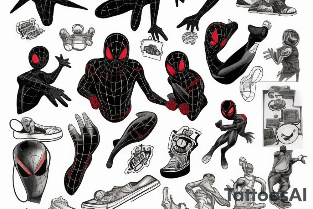 Miles morales tattoo idea