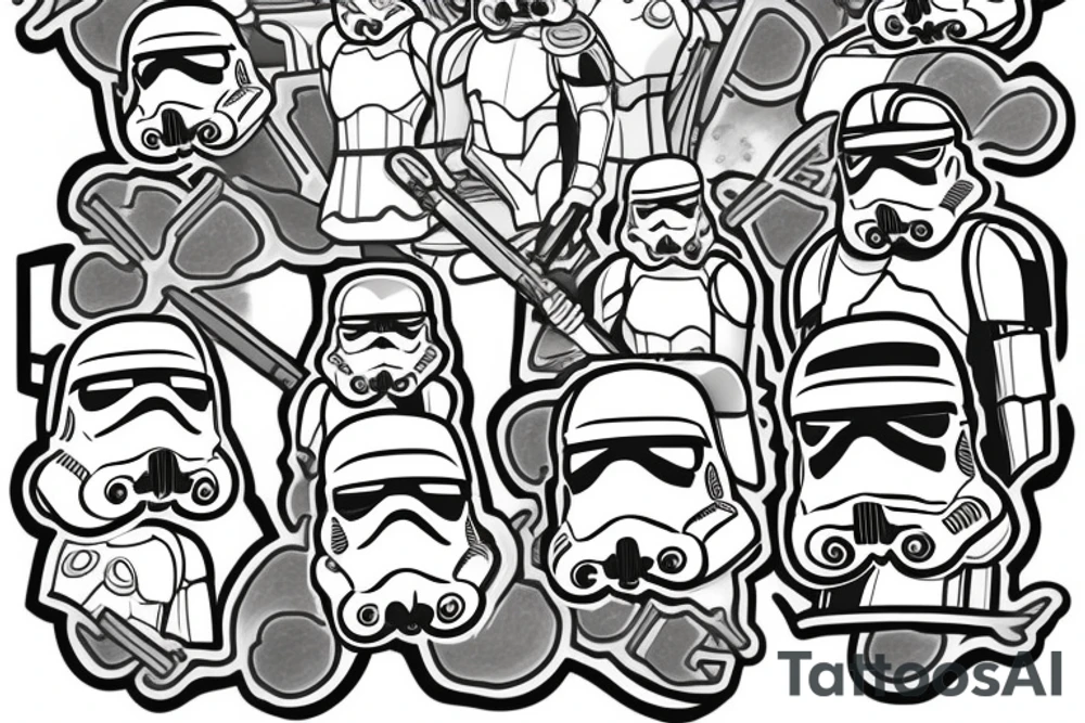 Storm trooper tattoo idea