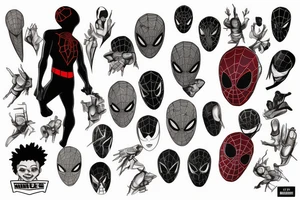 Miles morales tattoo idea