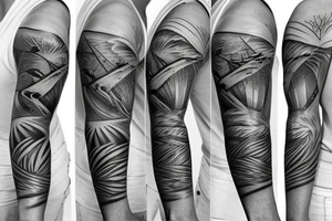 Beach themed tattoo sleeve tattoo idea