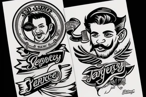 Sailor jerry style barber razor tattoo idea
