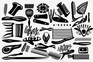 Barber razor blade tattoo idea