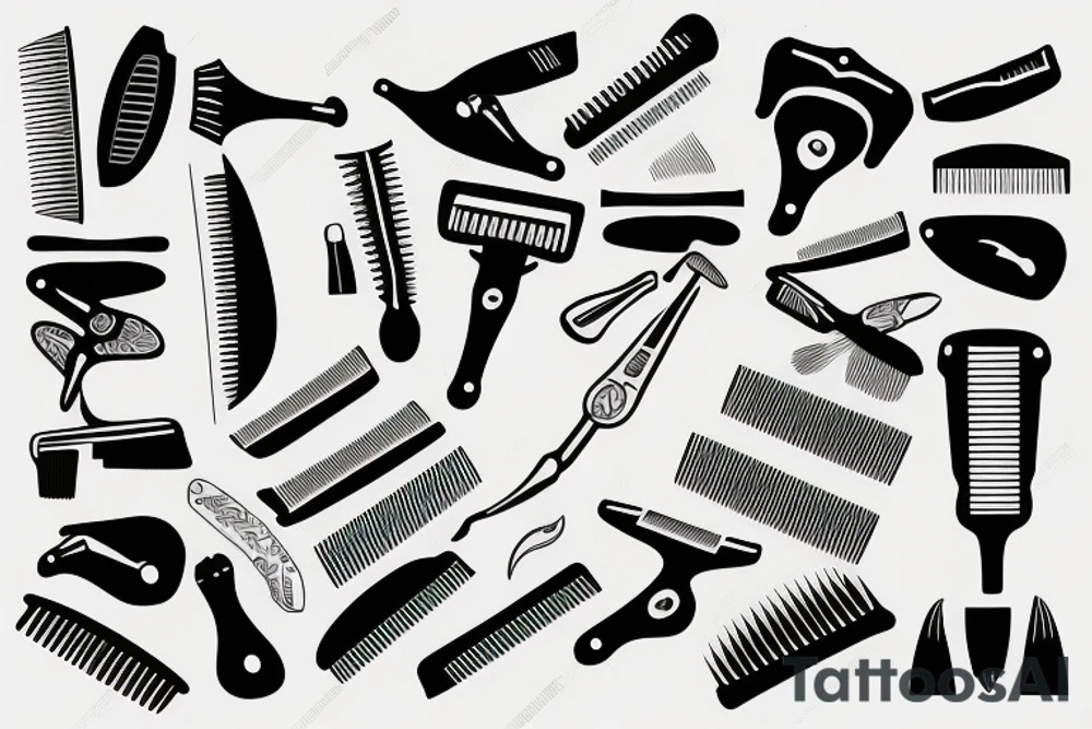 Barber razor blade tattoo idea