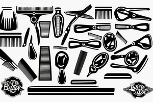 Barber razor blade tattoo idea