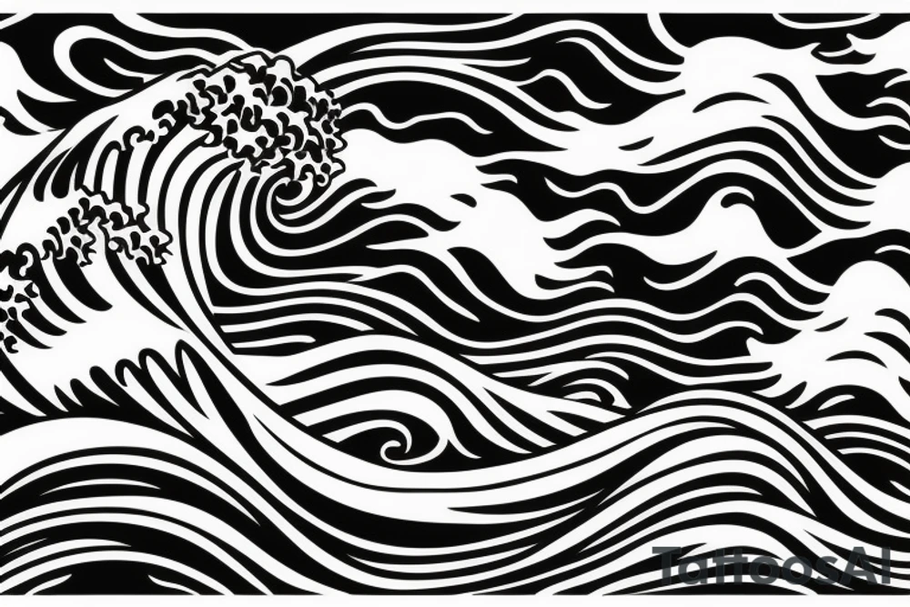 Waves tattoo idea