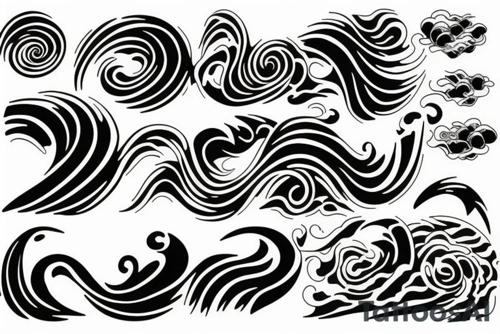 Waves tattoo idea
