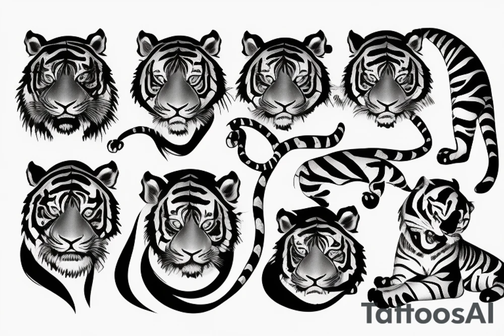 Tiger tattoo idea