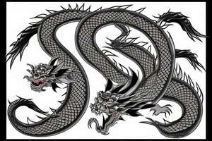 japanese dragon samurai tattoo idea