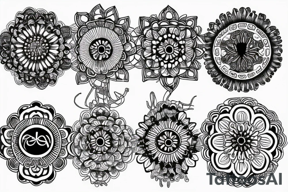 mandala roses mary praying rosary beads' tattoo idea mandala roses mary praying rosary beads' tattoo idea