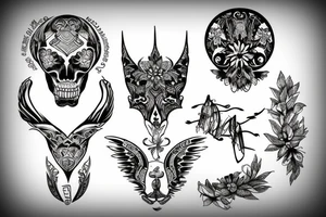 Rückentattoo mit Berge tattoo idea