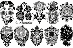 Rückentattoo mit Berge tattoo idea