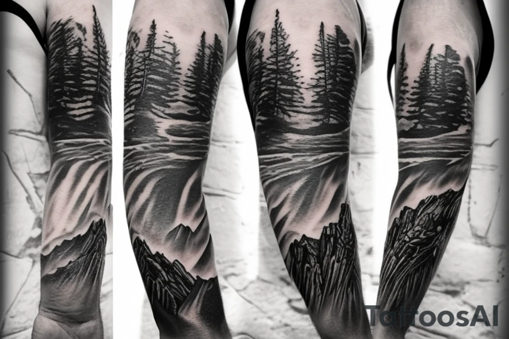 Mountains tattoo idea