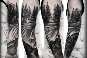 Mountains tattoo idea