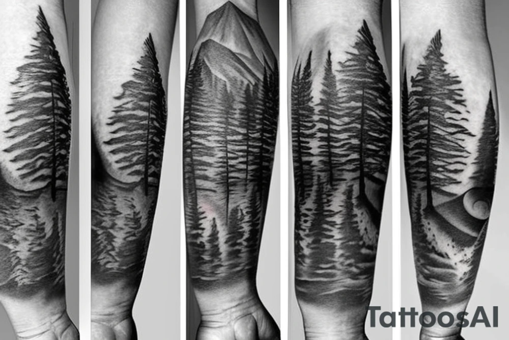 Mountains tattoo idea