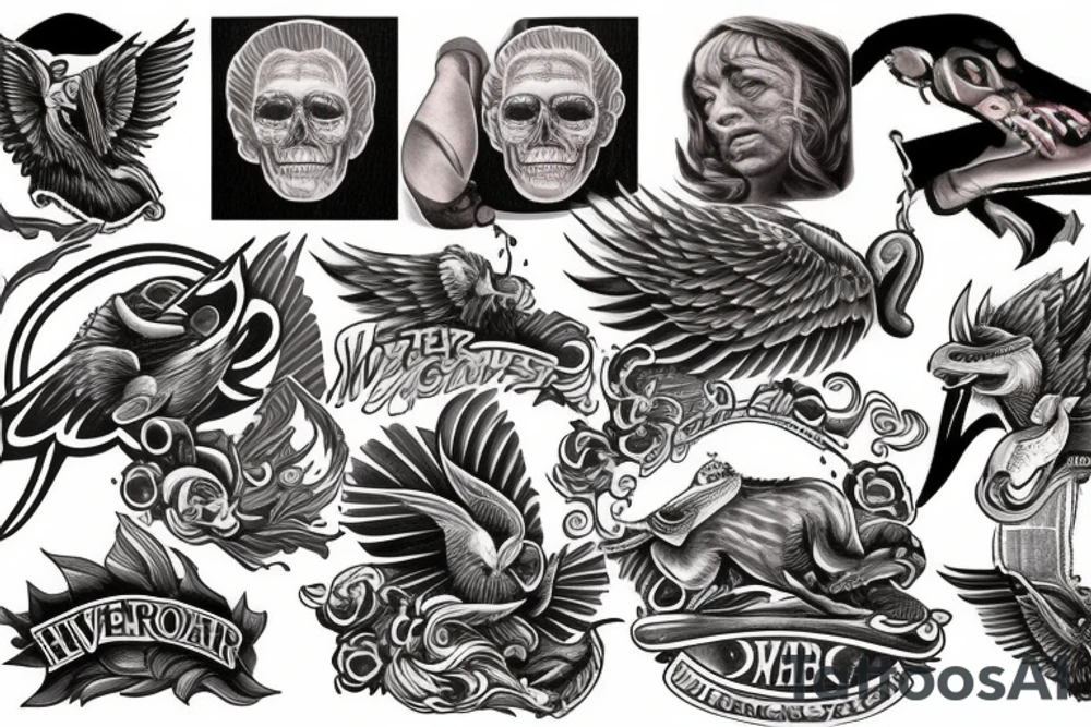 RiverHawk tattoo idea