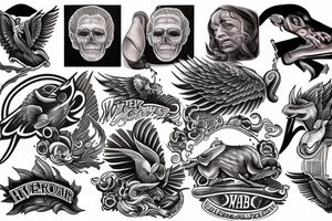 RiverHawk tattoo idea