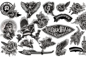 RiverHawk tattoo idea