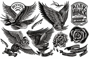 RiverHawk tattoo idea