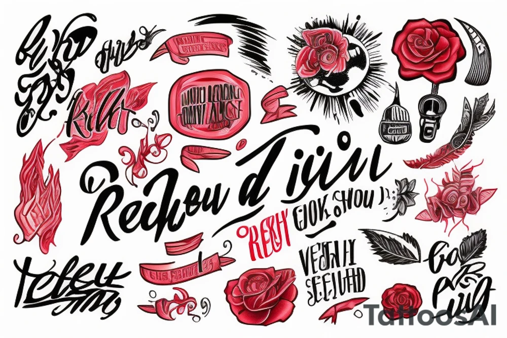 it's a red sky night and I'm quite alright tattoo idea