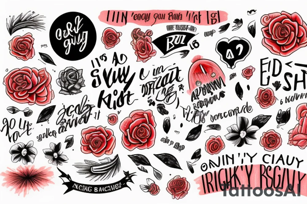 it's a red sky night and I'm quite alright tattoo idea