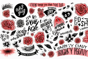 it's a red sky night and I'm quite alright tattoo idea