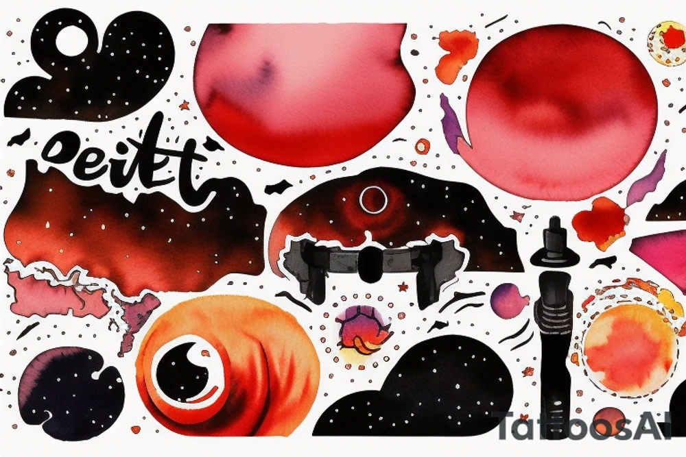 it's a red sky night and I'm quite alright tattoo idea