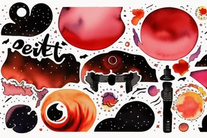 it's a red sky night and I'm quite alright tattoo idea
