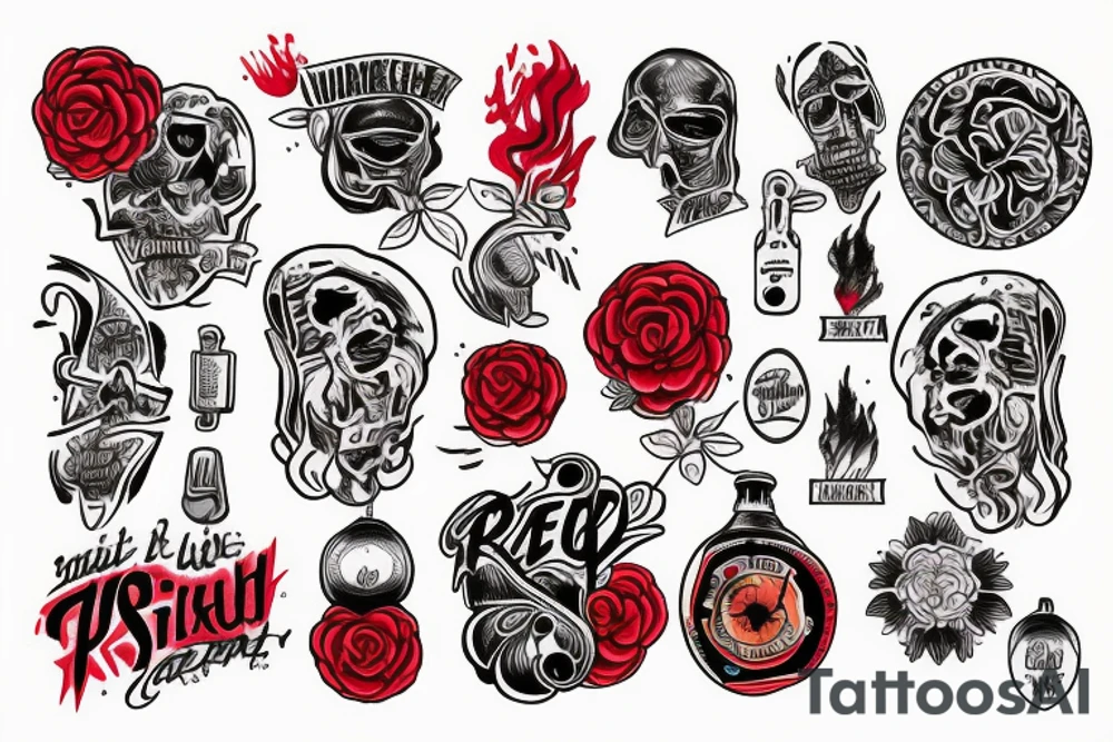 it's a red sky night and I'm quite alright tattoo idea