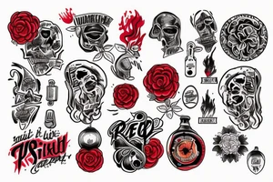 it's a red sky night and I'm quite alright tattoo idea