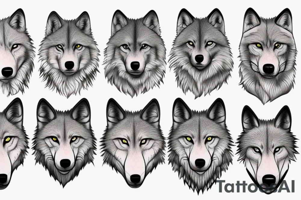 wolf, maths tattoo idea