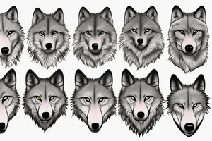 wolf, maths tattoo idea