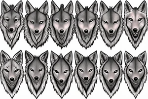 wolf, maths tattoo idea