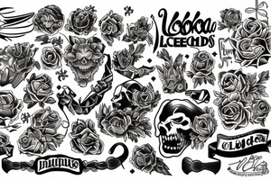 lobo al acecho tattoo idea
