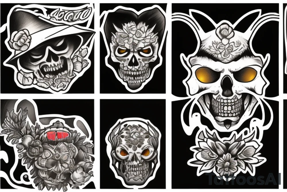 lobo al acecho tattoo idea