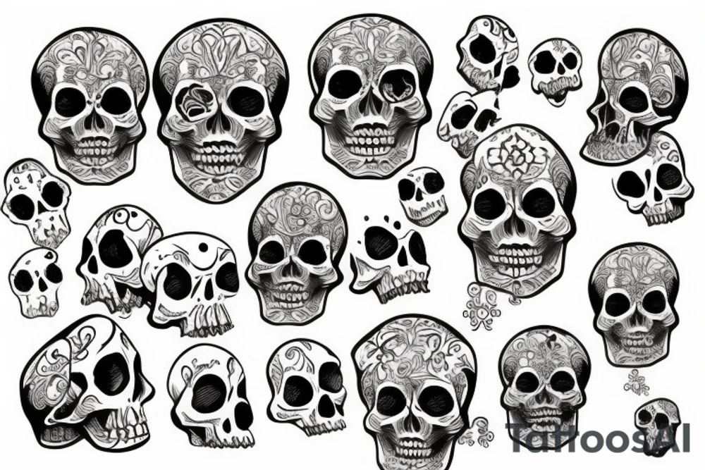 skull tattoo idea