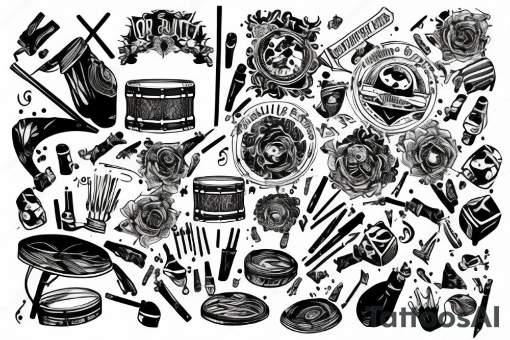 Drumming forearm tatoo tattoo idea