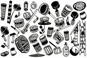 Drumming tattoo idea