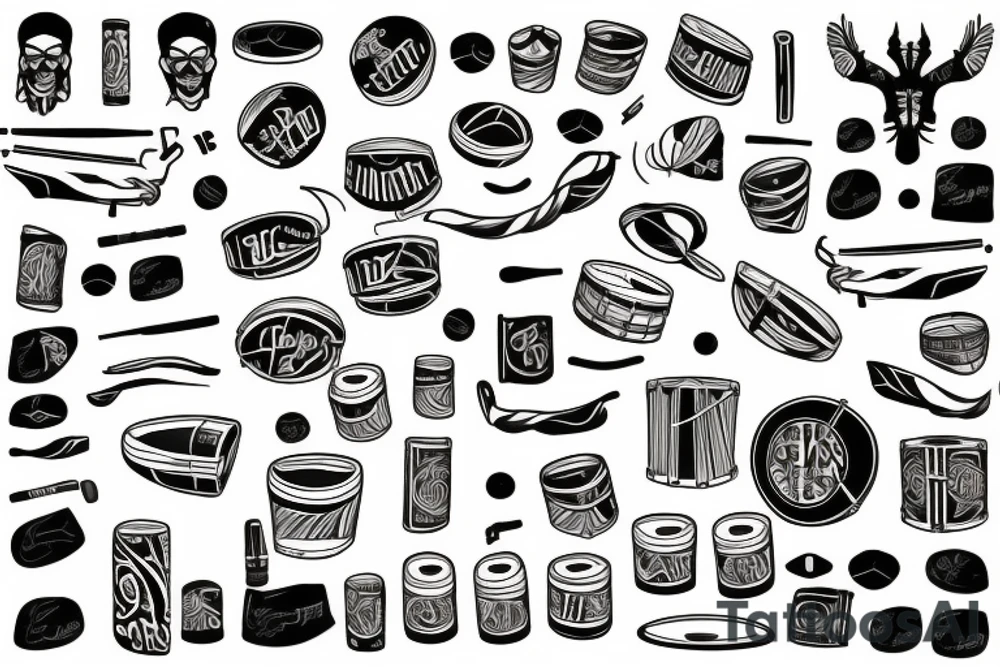 Drums tattoo idea