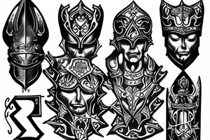 The armor of God with verse tattoo idea