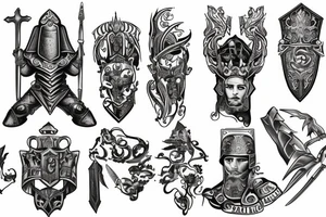 The armor of God with verse tattoo idea